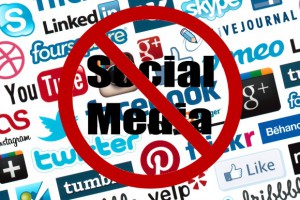 Social media banned