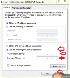 تغيير dns 4